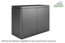 Biohort Úložný box HighBoard 160, tmavě šedá metalíza .