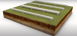 Základový rám na zemních vrutech včetně montáže (Dan 7,5  m2) Základový rám na zemních vrutech včetně montáže (Dan 7,5  m2)
