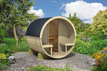Venkovní sudová sauna