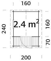 Dětský domek SAM (180cm x 180cm) tl. 19mm