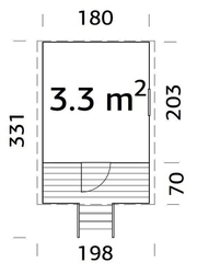 Dětský domek HUCK (180 x 271 cm) tl. 16mm