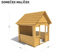 DĚTSKÝ DOMEČEK Monkey´s Home MALÍČEK 2020 A 135x135x172 cm .