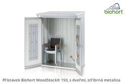 Biohort Přístavek WoodStock® 150, stříbrná metalíza .