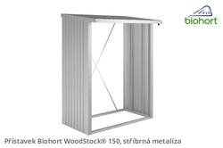 Biohort Přístavek WoodStock® 150, stříbrná metalíza .