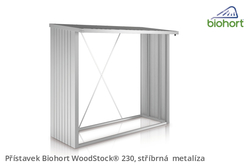 Biohort Přístavek WoodStock® 230, stříbrná metalíza .
