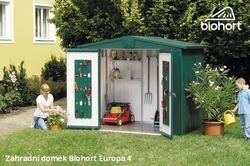 Biohort Zahradní domek EUROPA 4, stříbrná metalíza .