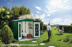 Biohort Zahradní domek EUROPA 4, šedý křemen metalíza .