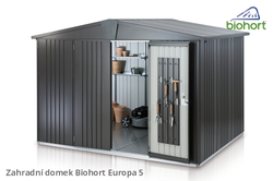 Biohort Zahradní domek EUROPA 5, stříbrná metalíza .