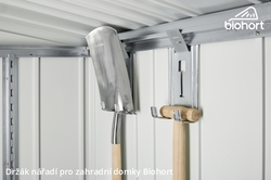 Biohort Zahradní domek HIGHLINE® H4, stříbrná metalíza .