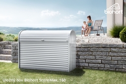 Biohort Úložný box StoreMax® 160, stříbrná metalíza .