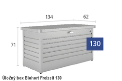 Biohort Úložný box FreizeitBox 130, šedý křemen metalíza .