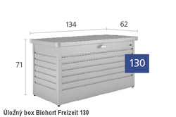 Biohort Úložný box FreizeitBox 130, tmavě šedá metalíza .