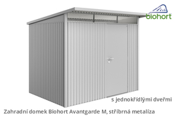 Biohort Zahradní domek AVANTGARDE A5, stříbrná metalíza .