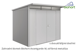 Biohort Zahradní domek AVANTGARDE A5, stříbrná metalíza .