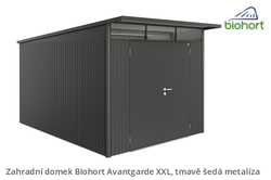 Biohort Zahradní domek AVANTGARDE A7, tmavě šedá metalíza .