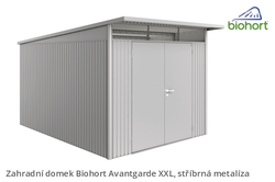 Biohort Zahradní domek AVANTGARDE A8, stříbrná metalíza .
