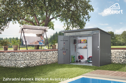Biohort Zahradní domek AVANTGARDE A4, tmavě šedá metalíza .