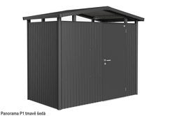 Biohort Zahradní domek PANORAMA P1, tmavě šedá metalíza .