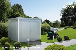 Biohort Zahradní domek HIGHLINE® H3,šedý křemen metalíza .