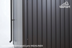 Biohort Sada okapových svodů pro HIGHLINE®, tmavě šedá metalíza, 2 kusy .