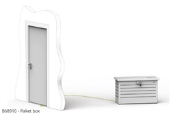 Biohort Box na balíky Paket-Box šedý křemen metalíza .