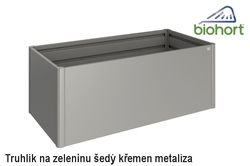 Biohort Zvýšený truhlík na zeleninu 2 x 1 šedý křemen metalíza .