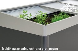 Biohort Zvýšený truhlík na zeleninu 2 x 1 tmavě šedá metalíza .