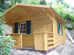 ZAHRADNÍ DOMEK Emma 10,4 + 4,2 m2 (350cm x 350cm/480cm) tl. 34mm