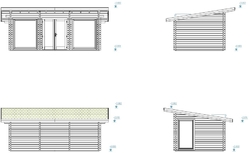 ZAHRADNÍ DOMEK Heidi 19,7 m2 (640x360cm) tl. 70mm