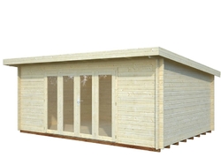 Zahradní domek LEA 19,4 m2 550 x 400 cm tl 44. mm