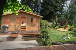 ZAHRADNÍ DOMEK Klara 17 m2 504 x 380 cm tl.: 28 mm