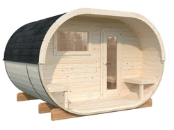 Barelová sauna Anette 3,0 + 1,5 m2  (bez kamen) .