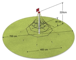 Lanová pyramida Monkeys HEROLD 2,2m Lanová pyramida Monkeys HEROLD 2,2m