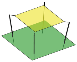 Stínění pro pískoviště 3x3 m Stínění pro pískoviště 3x3 m