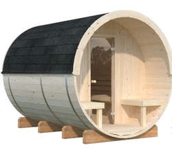 Barelová sauna Anita 1,6 + 0,7 m2 (bez kamen) .
