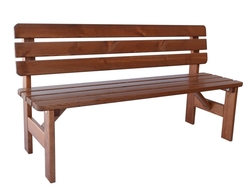VIKING zahradní lavice dřevěná LAKOVANÁ - 180 cm .