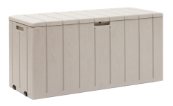 BRAVO zahradní plastový úložný box 270 L - světle šedá . BRAVO zahradní plastový úložný box 270 L - světle šedá .