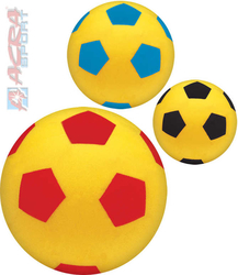 ACRA Soft míč dětský mondo 20cm žlutý molitanový potisk kopačák 3 barvy ACRA Soft míč dětský mondo 20cm žlutý molitanový potisk kopačák 3 barvy