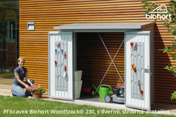 Biohort Dveřní set WoodStock® 230, stříbrná metalíza .