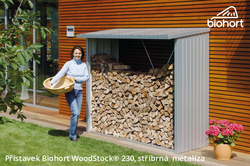 Biohort Přístavek WoodStock® 230, stříbrná metalíza .