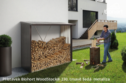 Biohort Přístavek WoodStock® 230, tmavě šedá metalíza .
