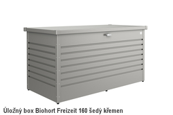 Biohort Úložný box FreizeitBox 160HIGH, šedý křemen metalíza .