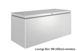 Biohort Úložný box LoungeBox® 160, stříbrná metalíza .