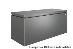 Biohort Úložný box LoungeBox® 160, tmavě šedá metalíza .