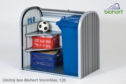 Biohort Úložný box StoreMax® 120, šedý křemen metalíza .