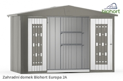 Biohort Zahradní domek EUROPA 2A, stříbrná metalíza .