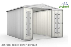 Biohort Zahradní domek EUROPA 6, šedý křemen metalíza .