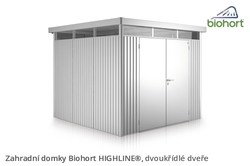 Biohort Zahradní domek HIGHLINE® H1, stříbrná metalíza .