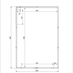 Dřevěná garáž 200 x 300 cm Dřevěná garáž