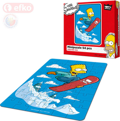 EFKO Puzzle The Simpsons Bart na snowboardu skládačka 15x21cm 54 dílků v krabici EFKO Puzzle The Simpsons Bart na snowboardu skládačka 15x21cm 54 dílků v krabici